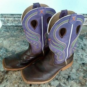 Twisted X Girls Cowboy Boots YRS0003 Size 2 1/2 M